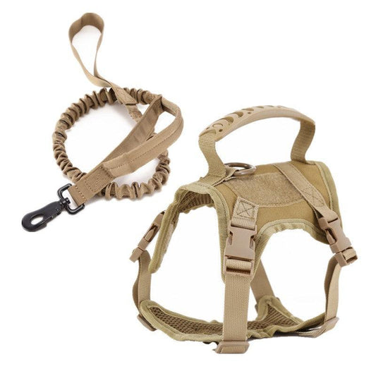 Tactical Pet Vest With Traction Rope - Stylish And Secure Harness For