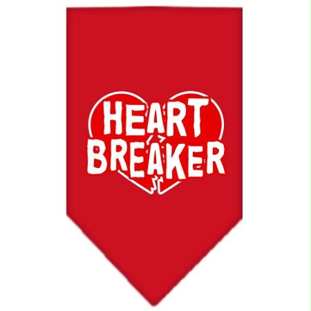 Mirage Pet Products 66-29 SMRD Heart Breaker Screen Print Bandana Red